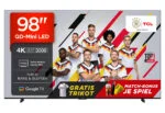 TCL 98Q7C 98 Zoll 4K QD-Mini LED HDR Premium Fernseher, Google TV, 144Hz ⭐ Audio