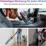 Ultenic U20 Akku Staubsauger, 55kPa/600W/60Min Kabellos Selbststehen Anti-Tangle – Bild 12