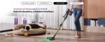 Ultenic U20 Akku Staubsauger, 55kPa/600W/60Min Kabellos Selbststehen Anti-Tangle – Bild 21