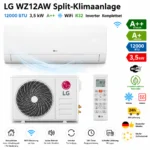 LG WZ12AW Split-Klimaanlage 12000 BTU 3,5 kW A++ WiFi R32 Inverter Komplettset ❄