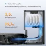 Ultenic T20 Pro Saugroboter, Wischen💦, 8kPa, Staubsauger Roboter, KI Laser, App – Bild 4