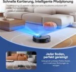 Ultenic T20 Pro Saugroboter, Wischen💦, 8kPa, Staubsauger Roboter, KI Laser, App – Bild 7