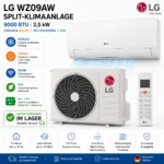 LG WZ09AW Split Klimaanlage 9000 BTU 2,5kW WiFi A++ R32 Inverter Kühlen & Heizen
