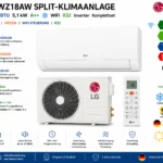 LG WZ18AW Split-Klimaanlage 18000 BTU 5,1 kW A++ ❄ WiFi R32 Inverter Komplettset