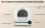 Selbstreinigende Katzentoilette, Automatisch Katzenklo, APP/65L/Gesundheitscheck – Bild 10