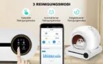 Selbstreinigende Katzentoilette, Automatisch Katzenklo, APP/65L/Gesundheitscheck – Bild 11
