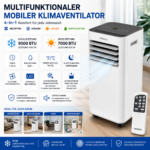 Heinrich's mobile Klimaanlage 9000 BTU