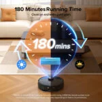 Lubluelu S1000 Saugroboter Absaugstation Wischroboter App LiDAR 180 Min – Bild 7