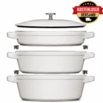 Zwilling La Cocotte Kochtopfset 3-teilig Gusseisen Set Schmortopf Bräter Pfanne