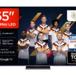 TCL 65Q8C 65 Zoll QD Mini LED, 4K HDR Premium 144Hz ZeroBorder™, Smart Google TV