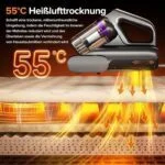 Lubluelu Milbensauger CM208 UV-Licht Ultraschall Matratzensauger 15kPa 350W Grau – Bild 9