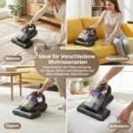 Lubluelu Milbensauger CM208 UV-Licht Ultraschall Matratzensauger 15kPa 350W Grau – Bild 11