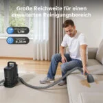 Lubluelu V9 Polsterreiniger Dampffunktion Heizfunktion Teppichreiniger 16500PA – Bild 4