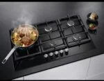 AEG HKB75820NB Gaskochfeld 75cm Autark Gas auf Glas Kochfeld Schwarz 5 Brenner – Bild 5