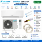 Daikin Sensira Split-Klimaanlage 9000 BTU 2,5kW Inverter R32 WLAN A++ Montageset