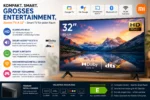 Xiaomi TV A32 – 32 Zoll LED HD Metall Design Fernseher -Google TV – Neu 🌟 Dolby