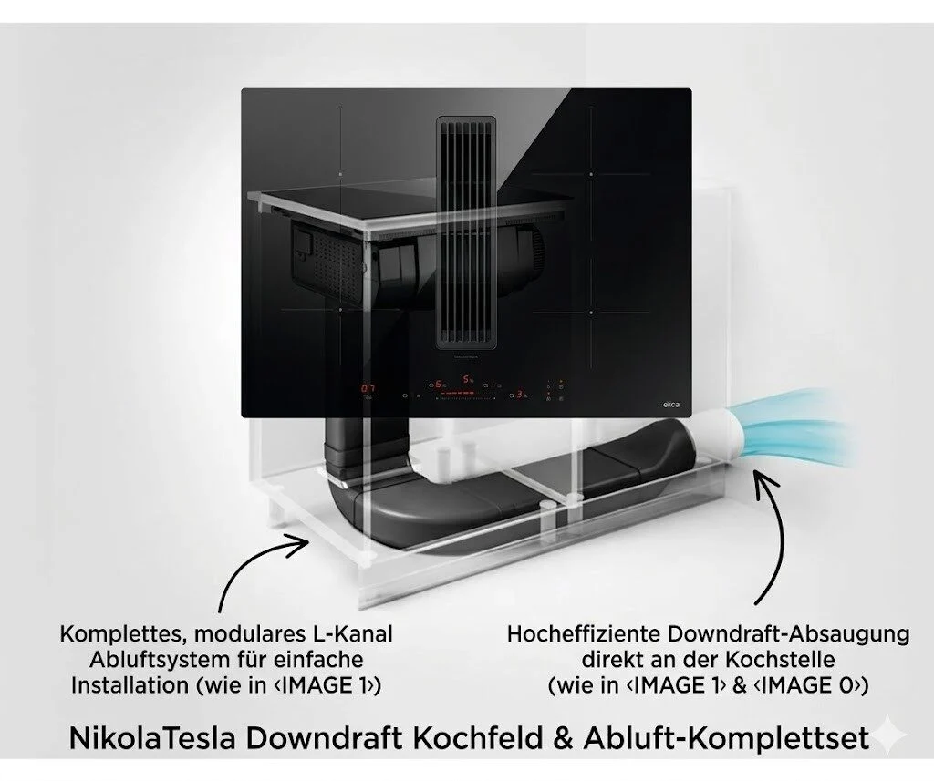 Elica Nikolatesla Alpha B Bl / A / 60 Ebene Kochen Induktion Abzugshaube Schwarz Elica Nikolatesla Alpha B Bl / A / 60 Ebene Kochen Induktion Abzugshaube Schwarz – Bild 1
