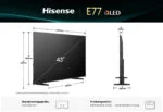Hisense 43 Zoll Smart TV Fernseher 4K UHD WiFi Bluetooth HDR10 Dolby Vision NEU – Bild 2