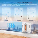 Lubluelu CHYW201 Fensterreinigungsroboter 6500 Pa Fensterputzroboter Wasserspray – Bild 13