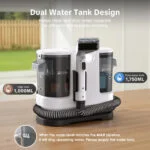 Lubluelu V8 800W Heißwasser Teppichreiniger 15kPa Haustierflecken Polster Waschm