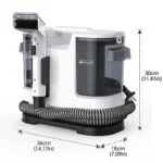 Lubluelu V8 800W Heißwasser Teppichreiniger 15kPa Haustierflecken Polster Waschm – Bild 13
