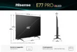 Hisense 65 Zoll QLED-Fernseher, 65E77Q PRO, 164 cm, 144Hz UHD TV, Youtube, VIDAA – Bild 2