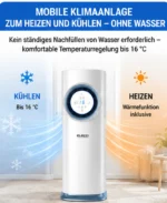 Tragbarer Kompressor-Kühlventilator, 3in1 kühlung, heizung & ventilator, fernbed – Bild 9