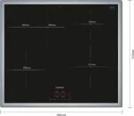 Siemens EH645BFB6E iQ300 Induktionskochfeld 60 cm Schwarz, Mit Rahmen aufliegend – Bild 4