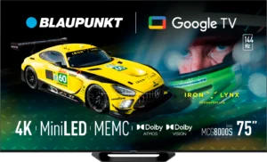 Blaupunkt 75 Zoll Mini LED TV 4K UHD Google TV Dolby Atmos HDMI🌟Smart Fernseher