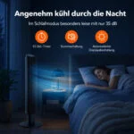 Turmventilator 106cm 42 Zoll, leiser Standventilator höhenverstell LED 12 Timer – Bild 5