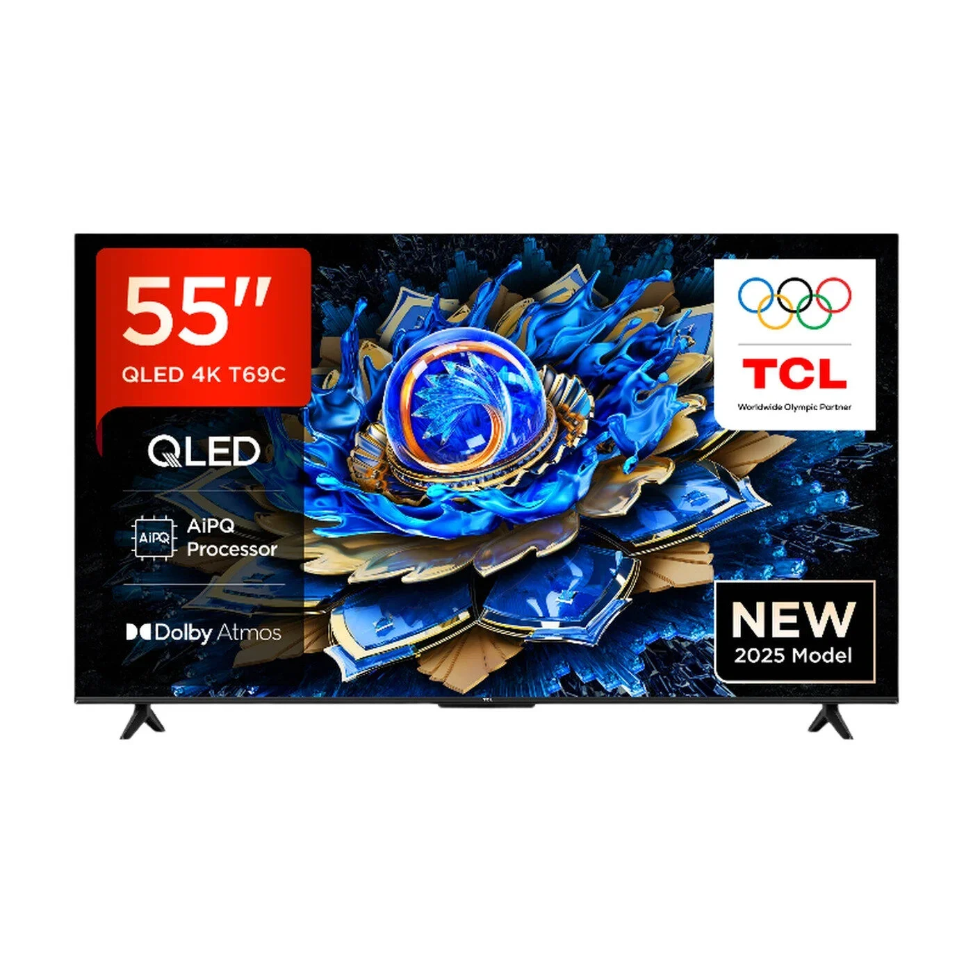 TCL 55 Zoll Fernseher QLED 4K Ultra HDR 10+ 60Hz Motion QLED Google TV 🌟55T69C TCL 55 Zoll Fernseher QLED 4K Ultra HDR 10+ 60Hz Motion QLED Google TV 🌟55T69C – Bild 1
