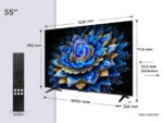 TCL 55 Zoll Fernseher QLED 4K Ultra HDR 10+ 60Hz  Motion QLED Google TV 🌟55T69C – Bild 5