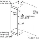 Bosch GIN81ACE0 Serie 6Einbau Gefrierschrank NoFrost 212L BigBox SuperGefrieren – Bild 4