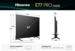 Hisense 43E77Q PRO ⭐, 43 Zoll, 3840 x 2160 Pixel, QLED, Smart-TV, WLAN BLE 144Hz – Bild 2
