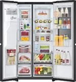 LG GSXE91EVAD Side-by-Side Kühlschrank und Gefrierfach 628L, Essence Matte Black – Bild 8