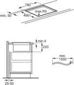 AEG CCE84751CB Induktion Kochfeld rahmenlos mit Dunstabzug 83 cm breit Umluftver – Bild 21