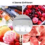 CHIQ Kühlschrank freistehend 117L 4🌟LED leise 39dB 2025 schwarz  Tür Umkehrbar – Bild 5