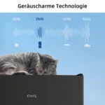 CHIQ Kühlschrank freistehend 117L 4🌟LED leise 39dB 2025 schwarz  Tür Umkehrbar – Bild 7