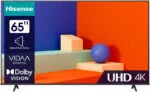 Hisense 65 Zoll Fernseher 4K UHD Smart-TV WLAN VIDAA schwarz 65A6K 165cm VIDAA