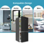 CHIQ Kühlschrank freistehend 117L 4🌟LED leise 39dB 2025 schwarz  Tür Umkehrbar – Bild 9