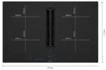 Siemens Kochfeld mit Dunstabzug Autark Glaskeramik Touch PowerBoost EX80BNX68E – Bild 4