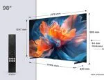 TCL 98 Zoll Fernseher, QLED 4K UHD Smart Google TV, Dolby Vision, 98T8C, HDR10+ – Bild 2