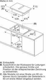 Bosch PVQ811H26E Serie 6, Smartes Induktionskochfeld mit Dunstabzug 80 cm, Rahme – Bild 12