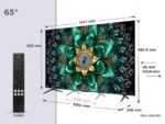 TCL 65Q6C 65 Zoll 4K UHD QLED Mini LED Smart TV Google TV 144Hz🌟Dolby Onkyo 2.1 – Bild 2