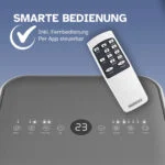 9000 BTU Mobile Klimaanlage, 4in1 Kühlen Heizen, App Steuer, EEK A, Schlauch Set – Bild 5