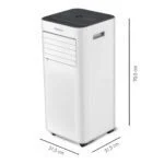 9000 BTU Mobile Klimaanlage, 4in1 Kühlen Heizen, App Steuer, EEK A, Schlauch Set – Bild 8