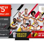 TCL 75 Zoll QLED Mini LED Fernseher, 4K HDR Premium, AirPlay, IMAX, AMD, 75Q7C