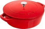 Staub La Cocotte Gusseisen Bräter 24cm 3-tlg Kirschrot Schmortopf Induktion Topf – Bild 2