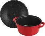 Staub La Cocotte Gusseisen Bräter 24cm 3-tlg Kirschrot Schmortopf Induktion Topf – Bild 13