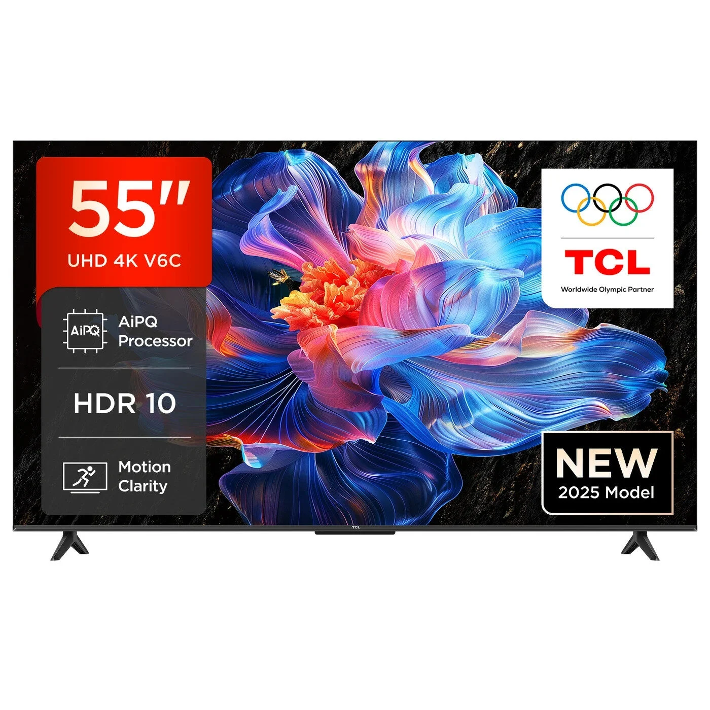 TCL 55 Zoll Direct LED TV, 4K HDR Fernseher, Google Smart TV, 55V6C, Motion Clar TCL 55 Zoll Direct LED TV, 4K HDR Fernseher, Google Smart TV, 55V6C, Motion Clar – Bild 1
